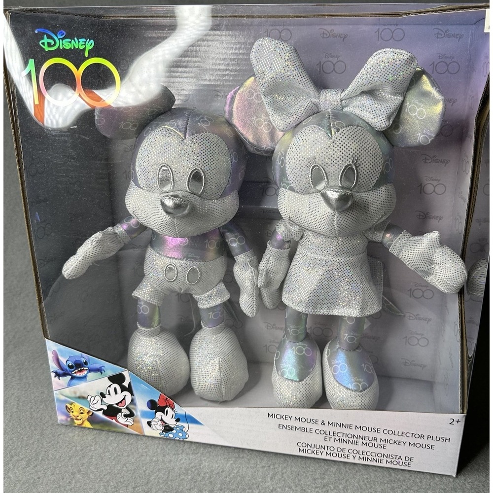Mickey & Minnie Mouse Collector Plush (Disney 100 Year Anniversary)